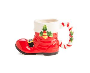 Santa Shoe Christmas Mug