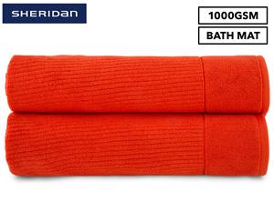 Sheridan Trenton Bath Mat 2-Pack - Persimmon