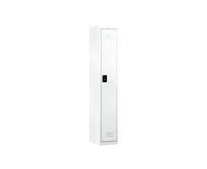 Single Door Office Lockers 300W - white