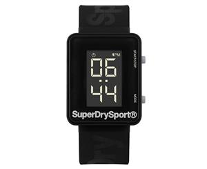 Superdry 32mm Sprint Digi Silicone Watch - Black