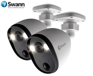 Swann SPOTCAMPK2-GL 1080p Spotlight Outdoor Security Camera Twin Pack