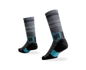TEGO - Socks - Crew - Cotton Comfort - Unisex - 1 Pack - Grey Blue
