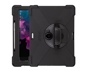 The Joy Factory aXtion Bold MP for Surface Pro 7/6 / 5 Military-grade shockproof certified case with MagConnect compatibility build-in hand strap