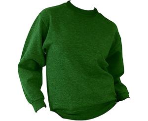 Ucc 50/50 Unisex Plain Set-In Sweatshirt Top (Heather Grey) - BC1192