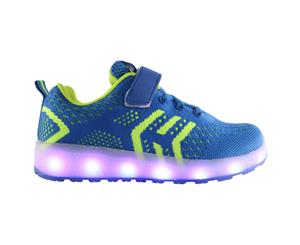 Zoomy Leisure LED Light Up Shoes for Kids - Bright Blue