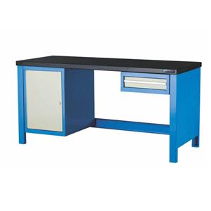 1-11 Heavy Duty Modular Work Bench with Single Drawer and Side Cabinet MOD2