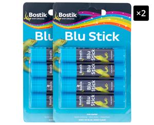 2 x Bostik Blu Stick Glue 8g 4pk