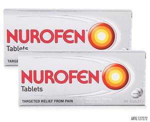 2 x Nurofen Ibuprofen 200mg 24 Tablets