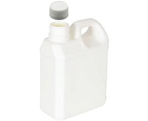 5L White Plastic HDPE Jerry Can Bottle Wadded Cap Tamper Tell Evident