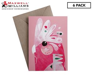 6 x Maxwell & Williams Pete Cromer Greeting Card - Galah