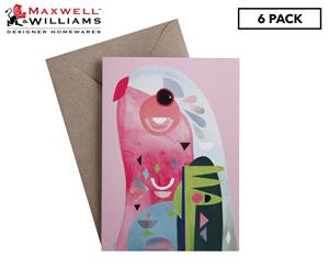 6 x Maxwell & Williams Pete Cromer Greeting Card - Parrot