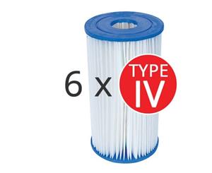 6x Bestway Cartridge Filter Element Type IV - 58095
