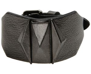 AB A Brand Apart Textured Leather Bracelet - Lead