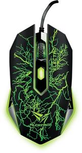 ALCATROZ X-Craft Electro 7-Colour Graphic Lighting USB Gaming Optical Mouse