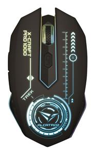 ALCATROZ X-Craft PRO Trek 1000 (4800CPI) 7-Colour Graphic Lighting Gaming Optical Mouse