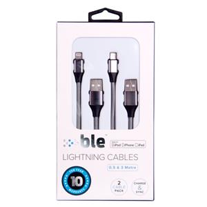 BLE - 0.5m & 3m Lightning Charge & Sync Cables - BL-9PIN2PKP