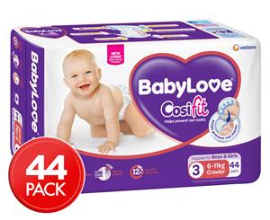 BabyLove Crawler Nappies 6-11kg 44 Pack