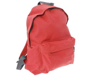 Bagbase Fashion Backpack / Rucksack (18 Litres) (Pack Of 2) (Coral/Light Grey) - BC4176
