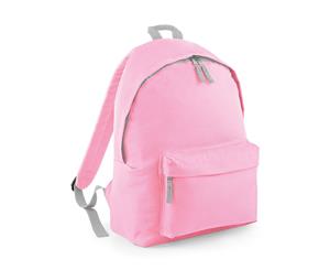 Beechfield Childrens Junior Fashion Backpack Bags / Rucksack / School (Classic Pink/ Light Grey) - RW2019