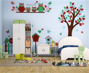 Birds Trees & Fences Wall Decal