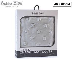 Bubba Blue 48x82cm Fitted Change Mat Cover - Grey Stars