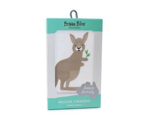 Bubba Blue Zoo Animals Kangaroo Muslin Swaddle Wrap