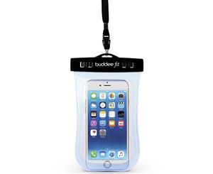 Buddee Universal Waterproof Pouch for Smartphone iPhone Armband Lanyard Blue