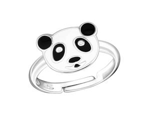 Children's Silver Panda Ring