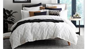 Chiswick White Quilt Cover Set - Queen