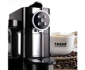 Compatible Nespresso Capsule Coffee Machine with Mixer Pod Black and Silver