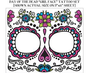 Day of the Dead Female Face Tattoo