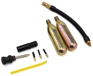 Dynaplug Tubeless Repair Kit - AIR - CO2 - Presta Hose & Plugs - Black
