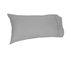 Easy Rest - Soft and Elegant 250TC Pure Cotton Percale Pillow Case (King) - Pewter