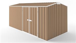 EasyShed D4523 Tall Truss Roof Garden Shed - Pale Terracotta