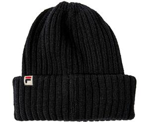 Fila Men's Braker Rib Knit Beanie Hat Black