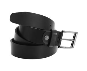 Floso Mens Leather Lined Belt (Black) - BL153