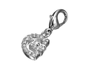 Guess womens Stainless steel Zircon gemstone charms UBC81101