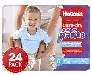 Huggies Junior Nappy Pants For Boys 15kg+ 24pk