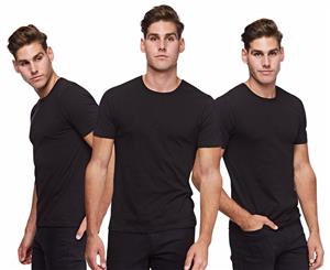 Hugo Boss Men's Crew Neck T-Shirt 3-Pack - Black