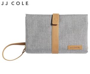 JJ Cole Baby Nappy Changing Change Clutch - Grey Heather/Tan