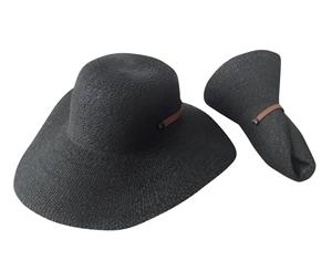 Jacaru 1853 Roll Up Hat Summer Lovin - Black