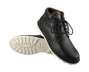 Kildare Shoes Mens Jacob Comfort Boots in Black Leather
