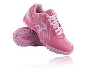 Kookaburra Boys Neon Hockey Shoes Pitch Field - Pink Sports Breathable