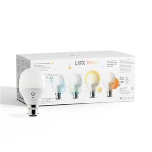 LIFX Mini Day & Dusk 800 Lumens A60 B22 Smart Light Bulb - 4 Pack