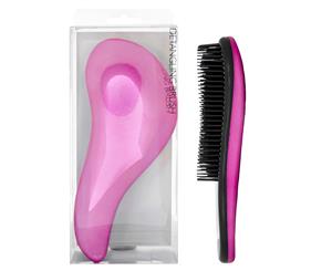 Large Detangling Hairbrush - Black/Metallic Pink