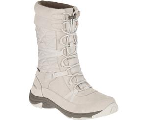Merrell Womens/Ladies Approach Tall Waterproof Leather Snow Boots - Silver Lining