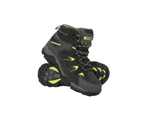 Mountain Warehouse Boys Boots for Walking and Hiking Water Resistant Mesh Upper - Lime