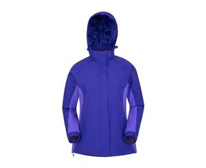 Mountain Warehouse Breeze Womens Adjustable Jacket - Waterproof Fabric - Purple