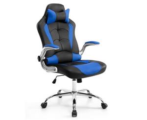 Neader PU Office Computer Chair Gaming Racing Chair - Black & Blue