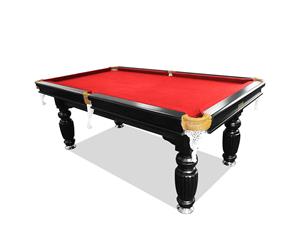New! 8FT Pub Size Luxury Slate Pool/ Snooker / Billiard Table Red Felt